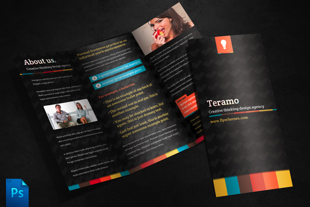 Teramo Tri Fold Brochure Template