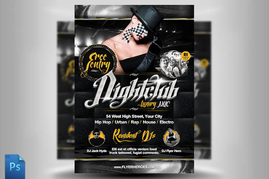 Chrome Nightclub Flyer Template