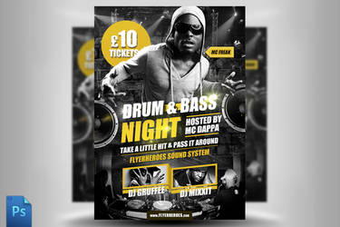 Drum and Bass Flyer Template