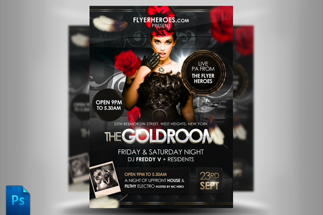 The Goldroom Flyer Template