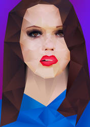 Polygonal portrait