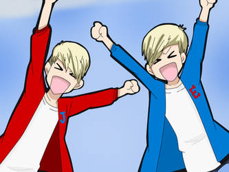 John and Edward Twinfun Jedward