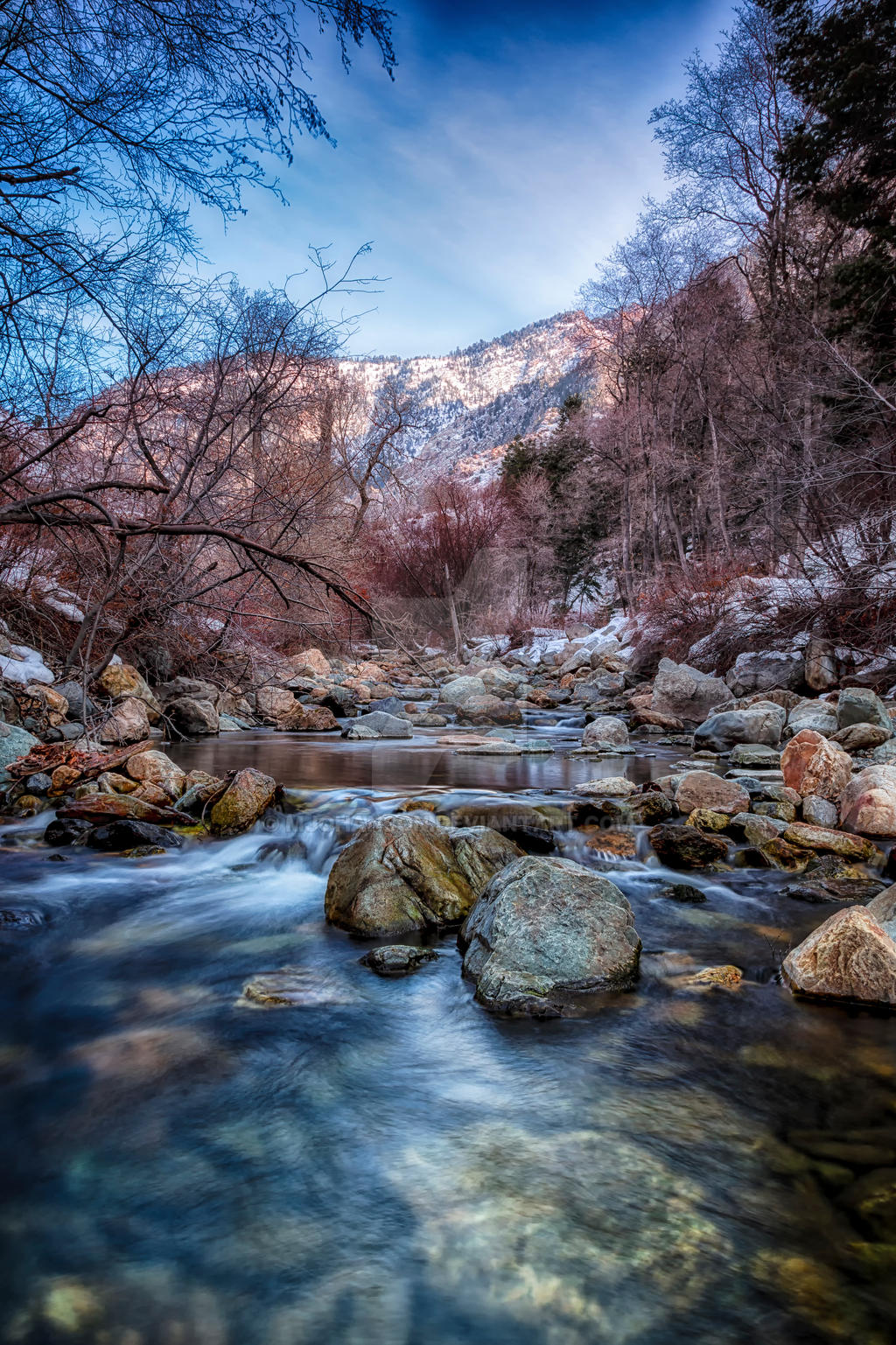 Cold Stones on the Winter River