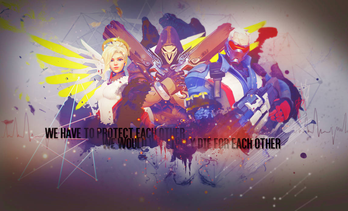 Mercy Reaper Mercy, Reaper und Soldier 76 by Lake90 on DeviantArt