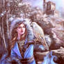 Woman With A Owl