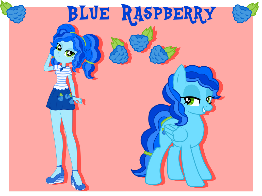 Blue Raspberry Redesign - Pony and EQG by BrandonTheBronyPony on DeviantArt