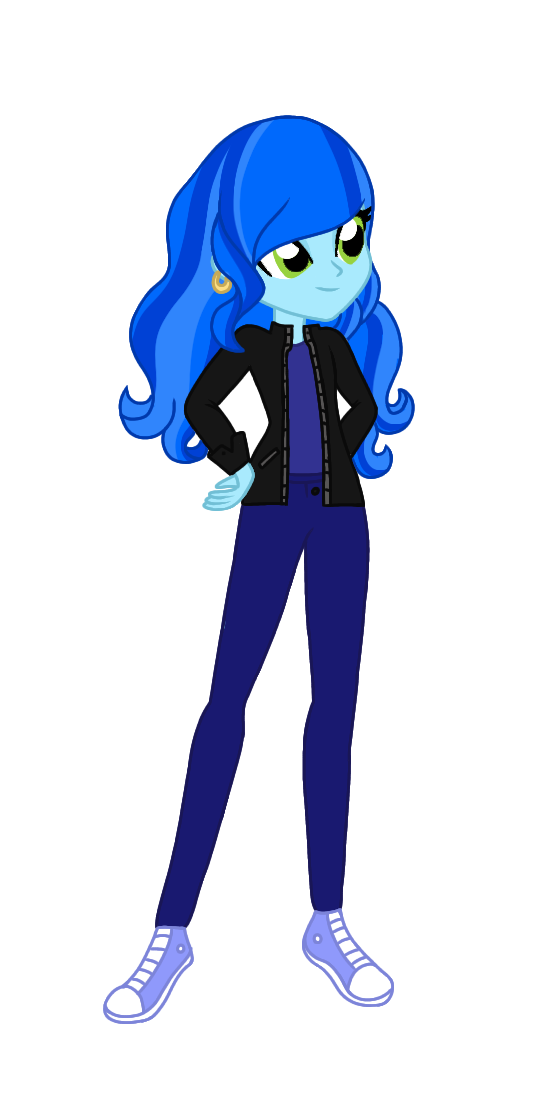 Blue Raspberry Humanized Blue Raspberry's Post Redeemed Look (Hair Down) by BrandonTheBronyPony ...
