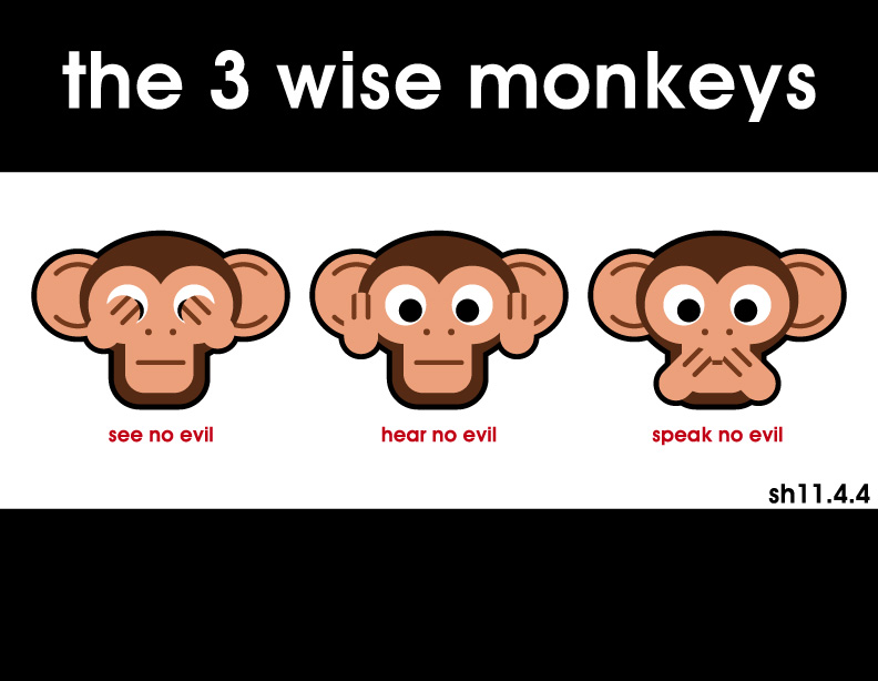 the 3 wise monkeys