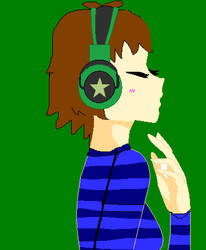 Me xD with headphones