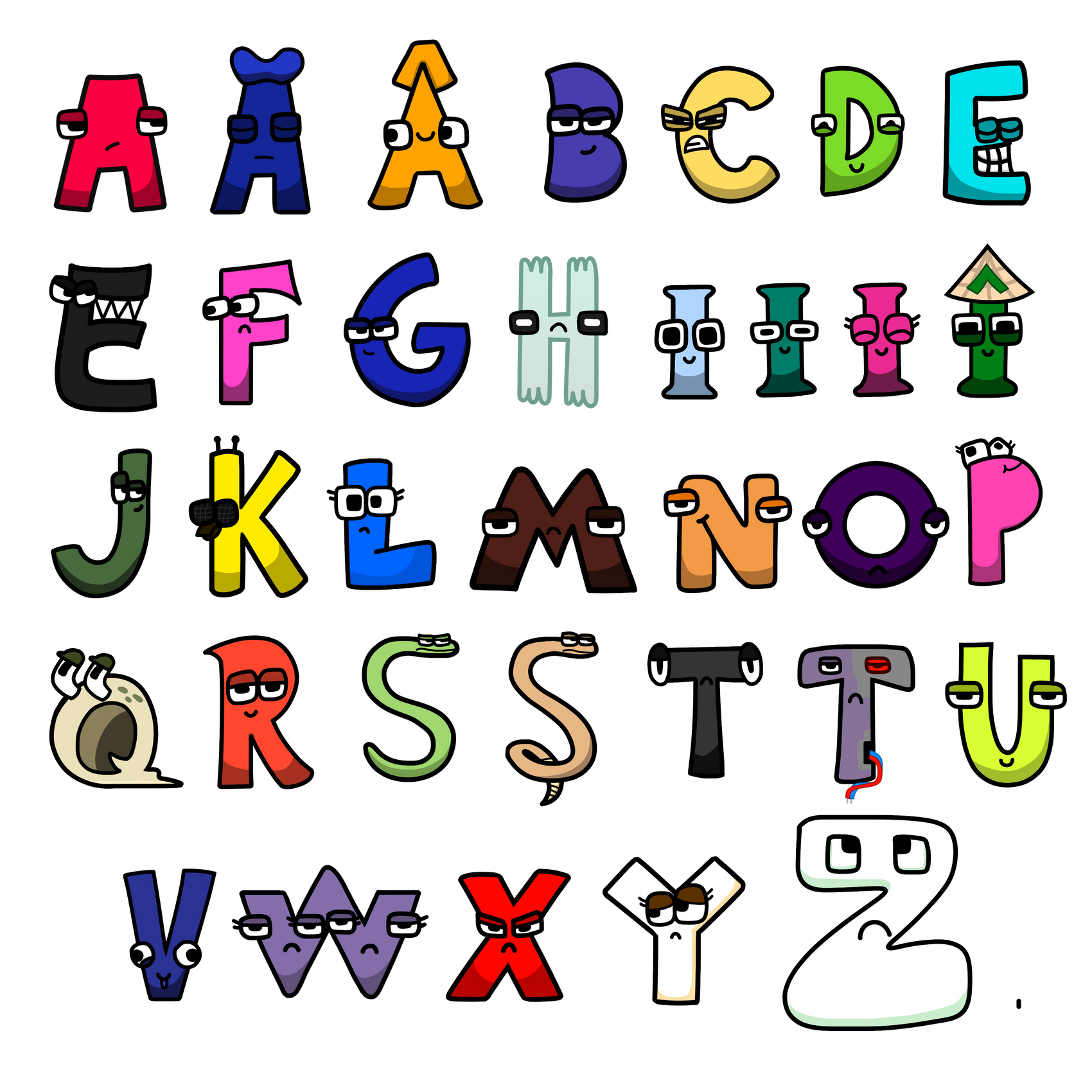Alphabet Lore by FluffyIsCool2022 on DeviantArt