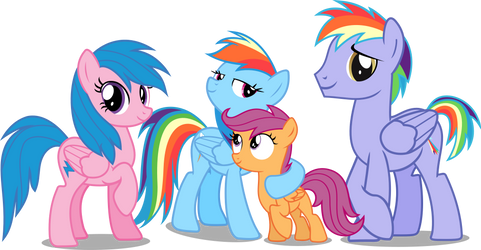 Rainbow dash's family