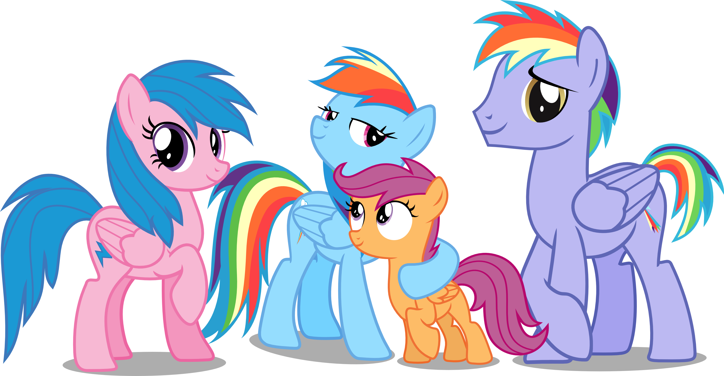 Rainbow dash's family