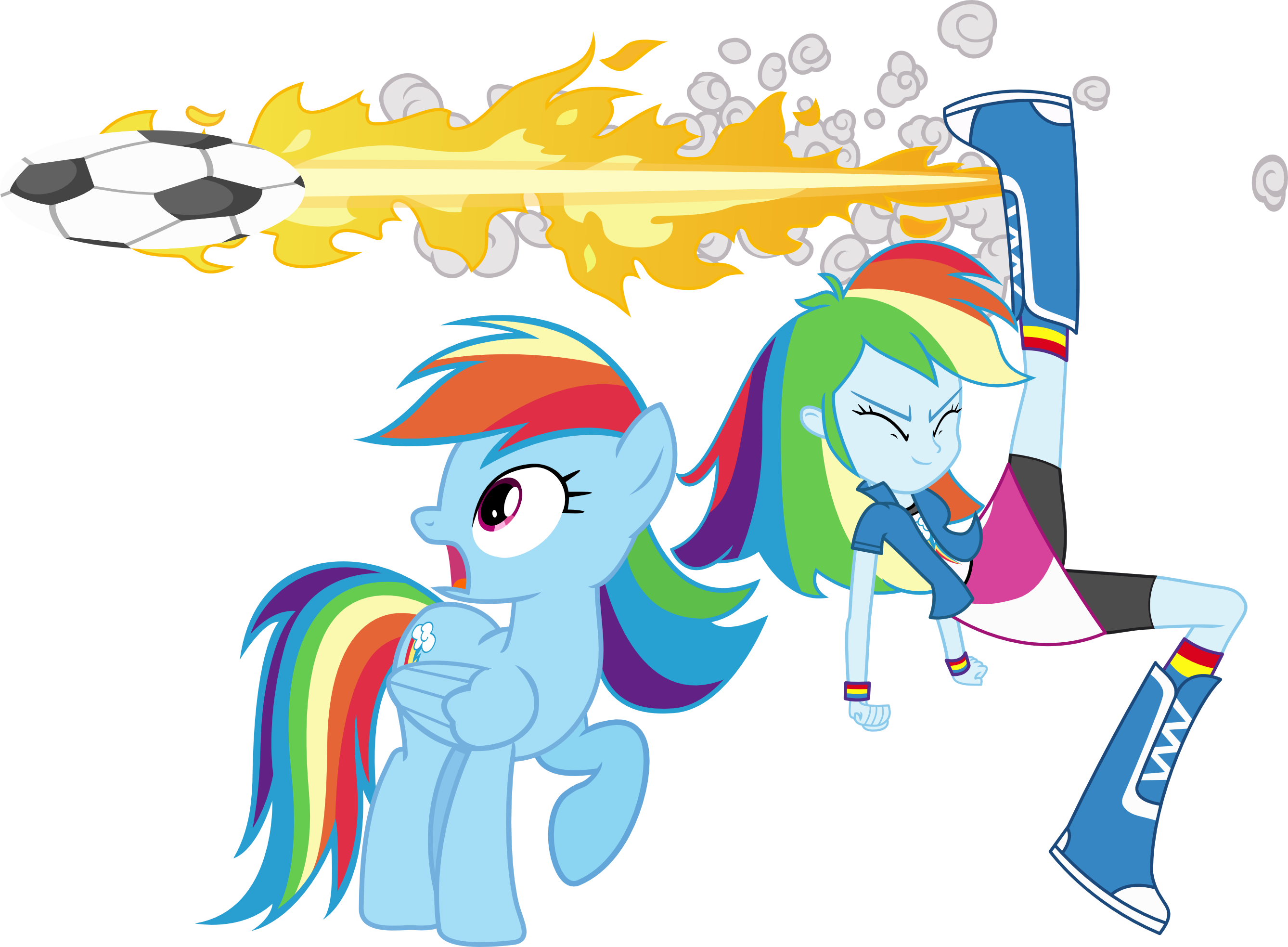 Rainbow Dash And Rainbow dash