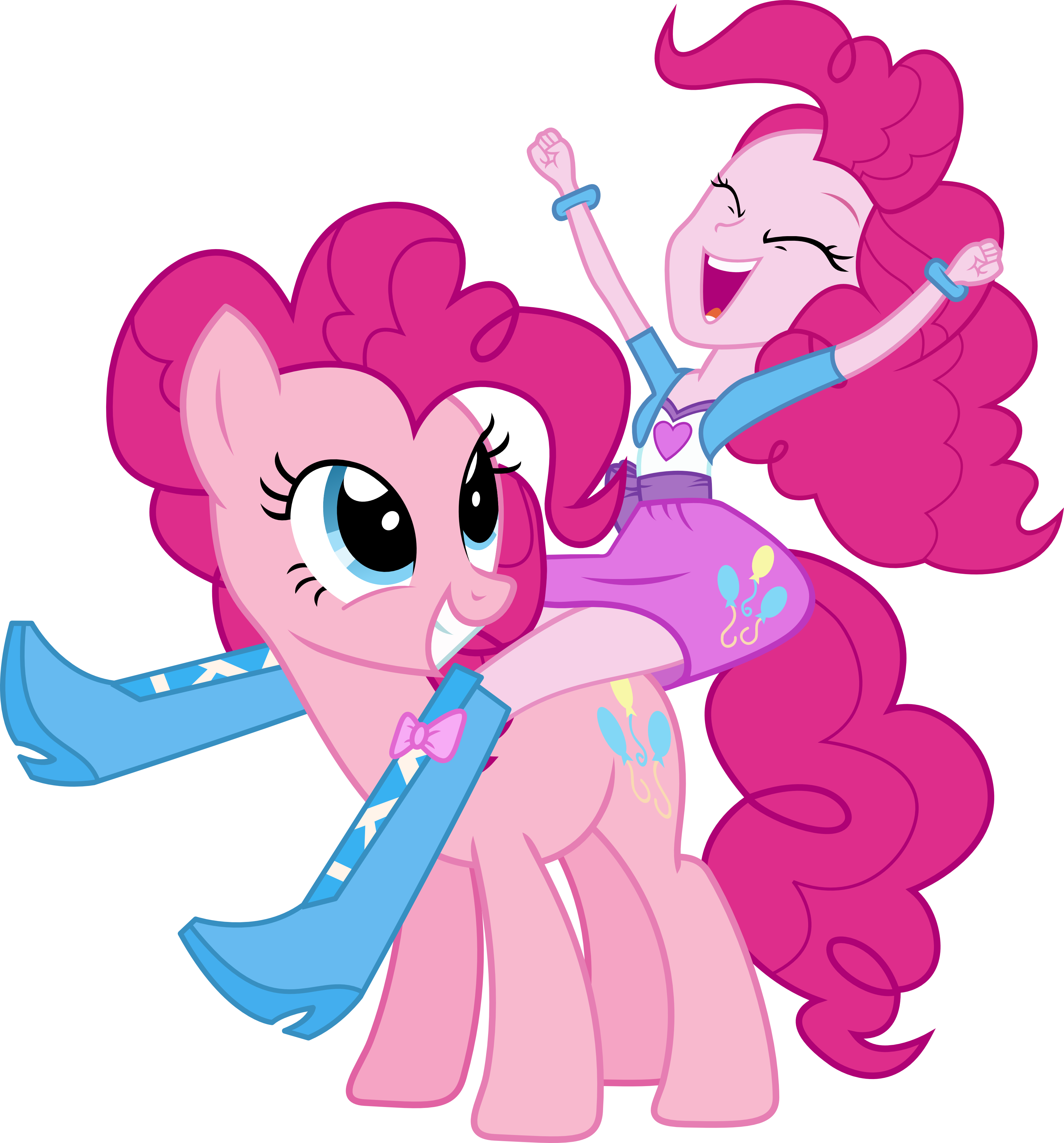 Pinkie Pie and Pinkie Pie by Vector-Brony on DeviantArt