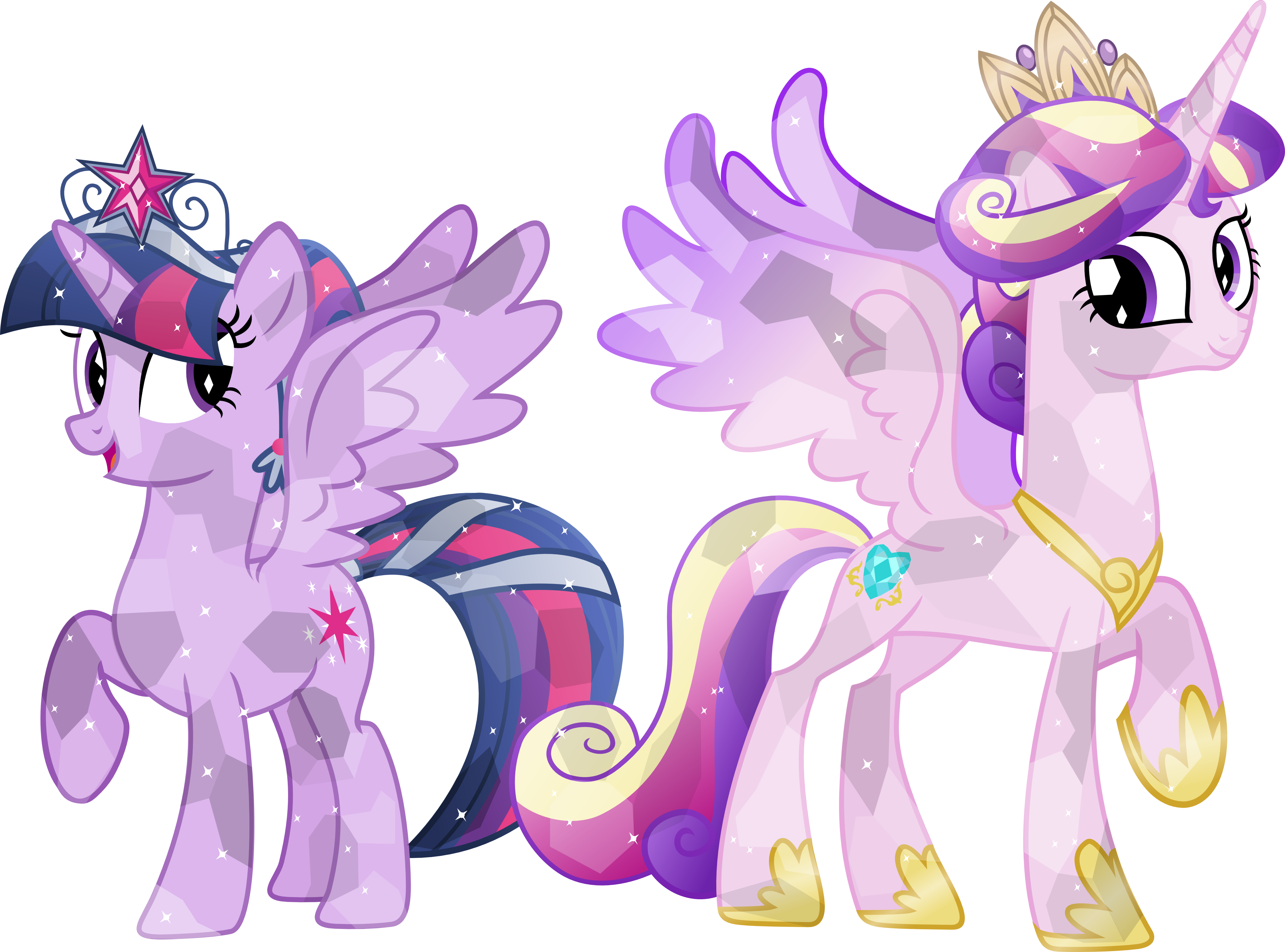 Crystal Princess Twilight and Princess Cadence