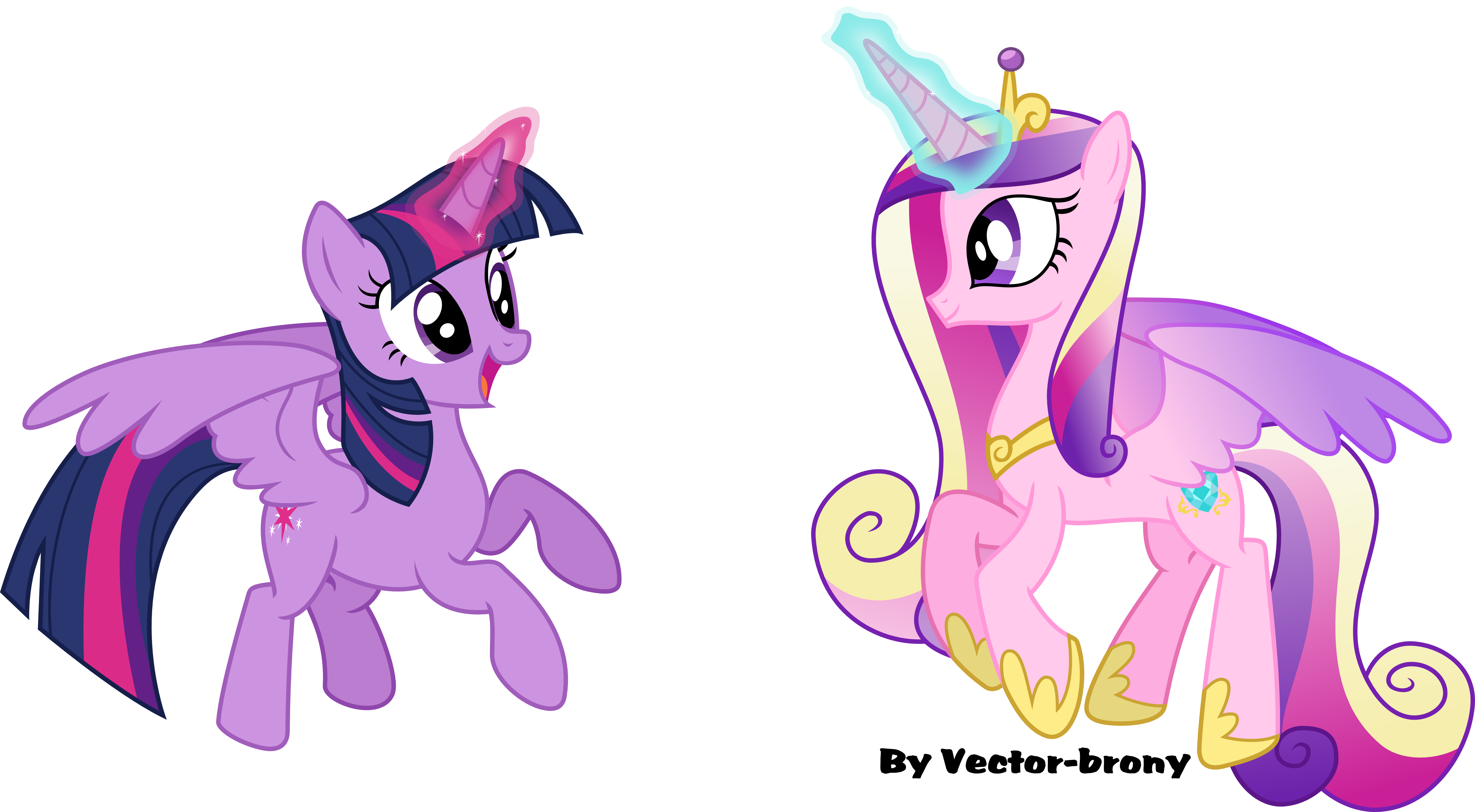 Flying Princesses Twilight And Cadence