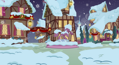 Ponyville in snow