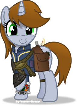 Littlepip happy