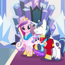 Shining Armour, Cadance and Flurryheart family pic