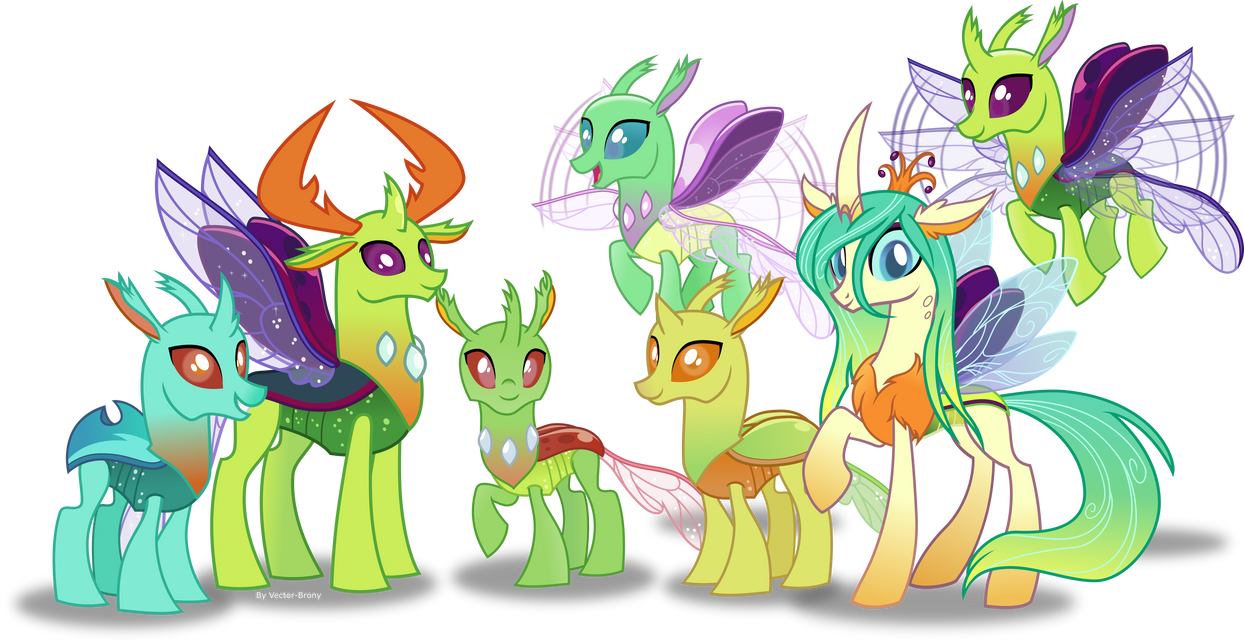 The reformed changelings by Vector-Brony on DeviantArt.
