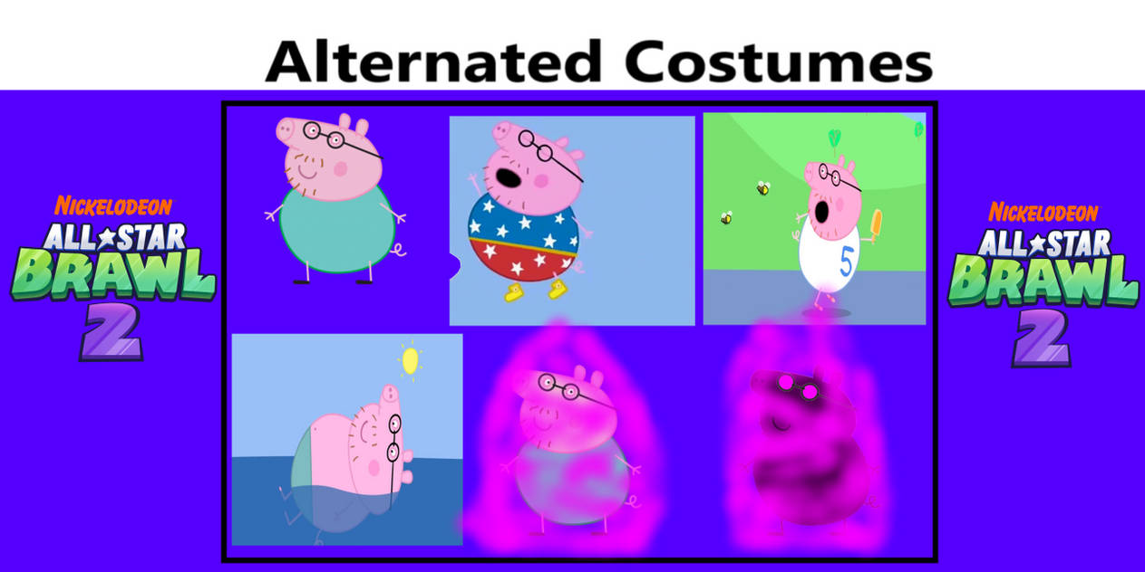 Exploding Daddy Pig Daddy Pig for Nickelodeon All*Brawl 2! by DangerMaverickBlueGr on ...