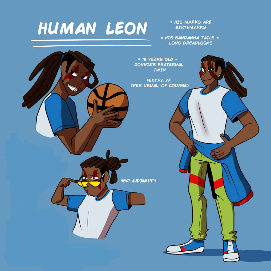 Humans Rottmnt Female ROTTMNT Leo Human AU by TMNTHQ17 on DeviantArt
