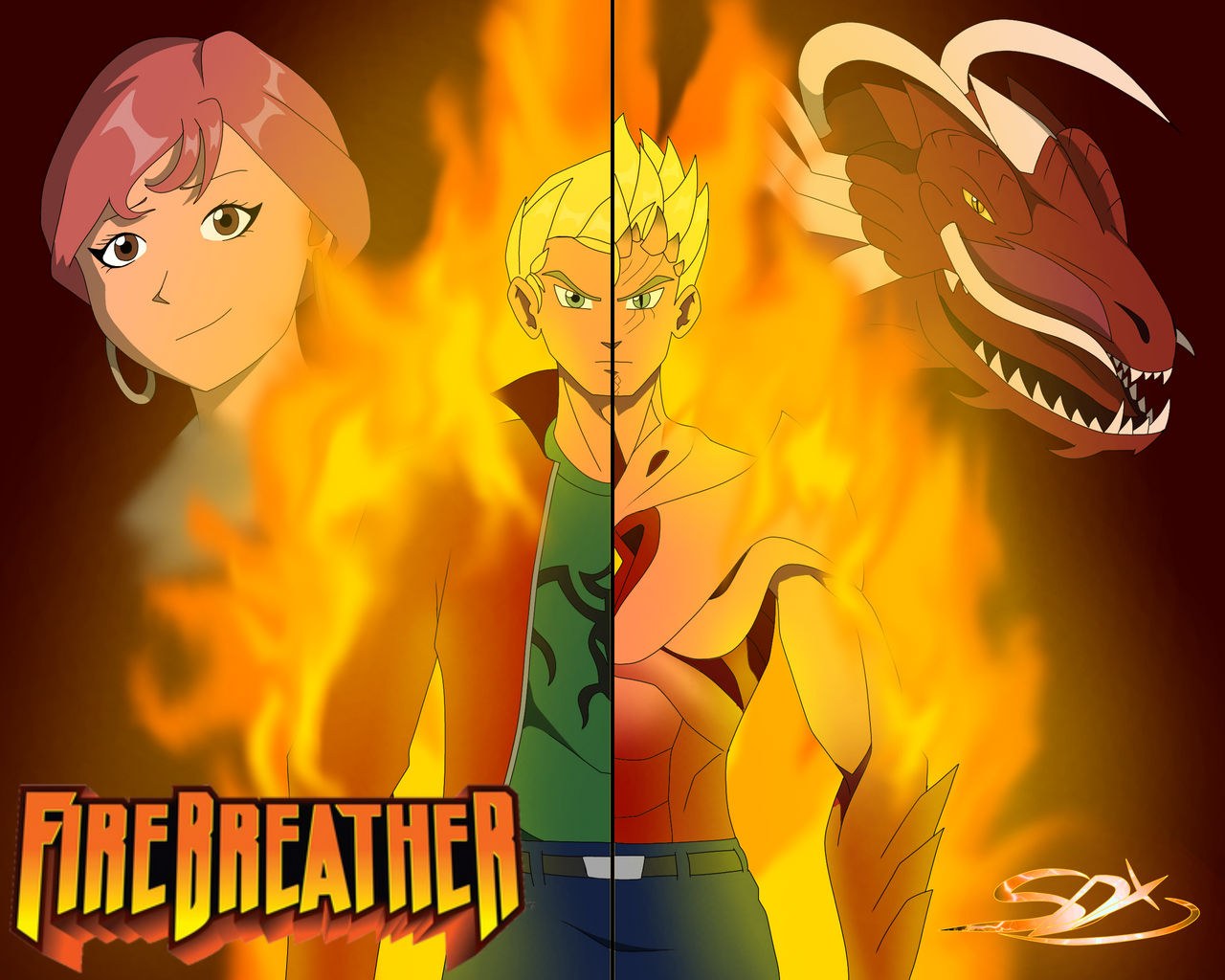 Firebreather fan poster - Fan Art by Saberdx246 on DeviantArt