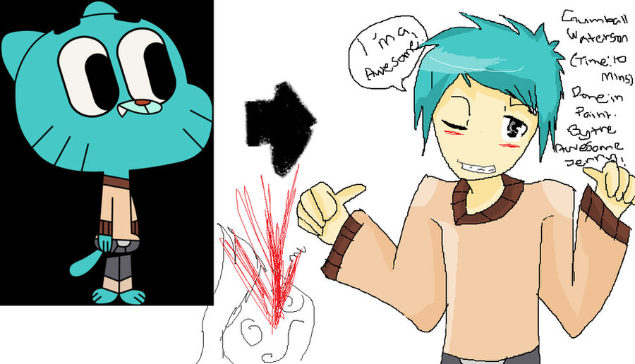 Gum Rapper Human Gumball Human by ReshiKorea on DeviantArt