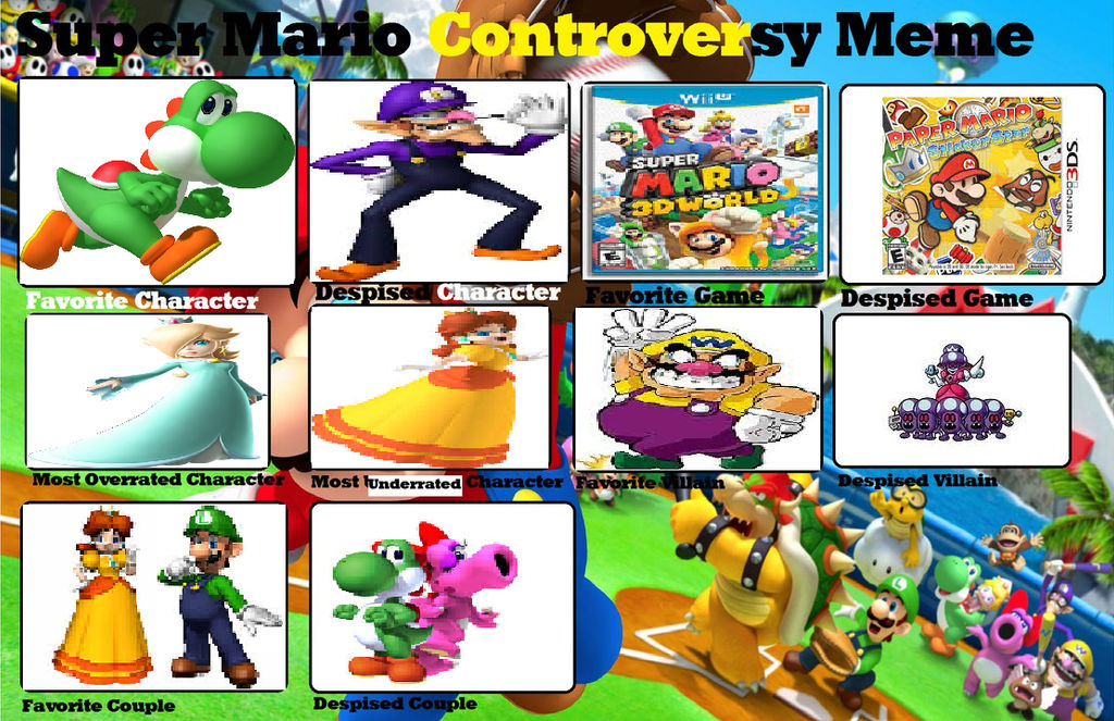 My Controversial Mario List by pikaCOOL360 on DeviantArt