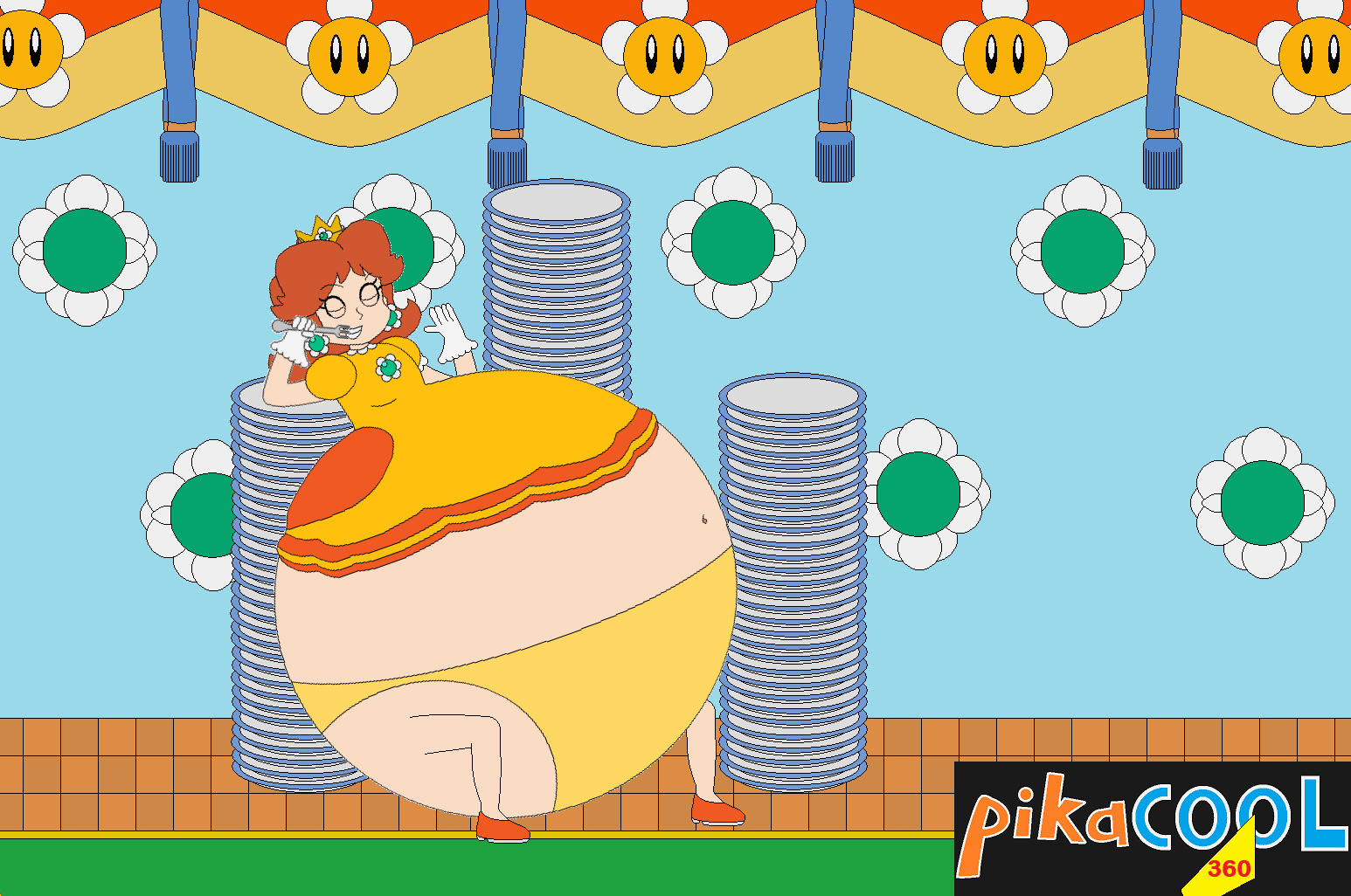 Daisy's Big Meal by pikaCOOL360 on DeviantArt