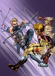 Hawkeye Vs Sabretooth by roncolors