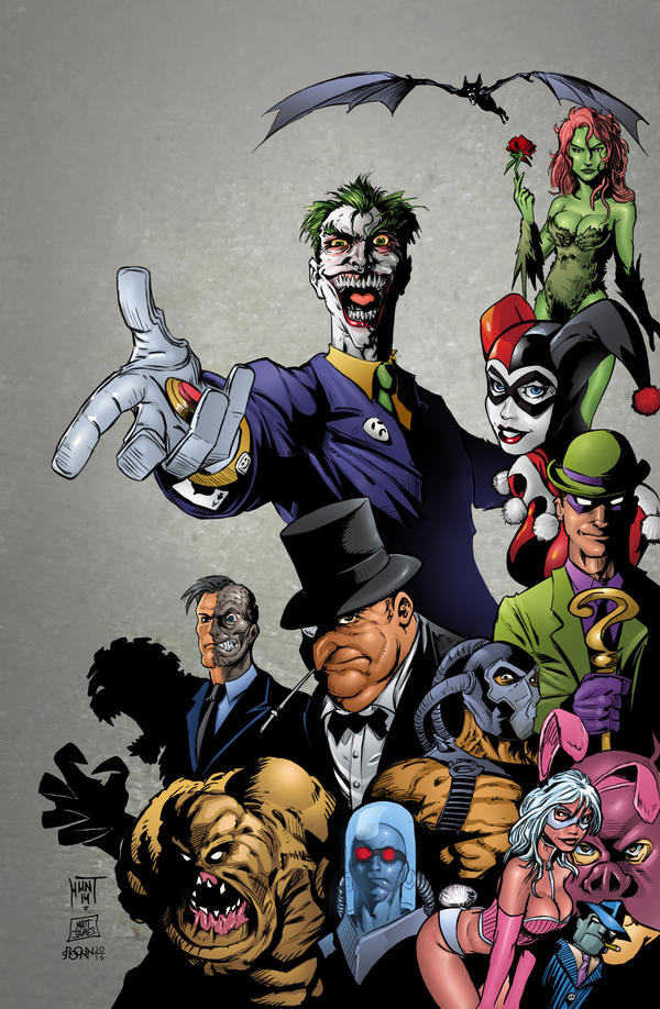 Dc Batman Rouges Batman Rogues Gallery by roncolors on DeviantArt