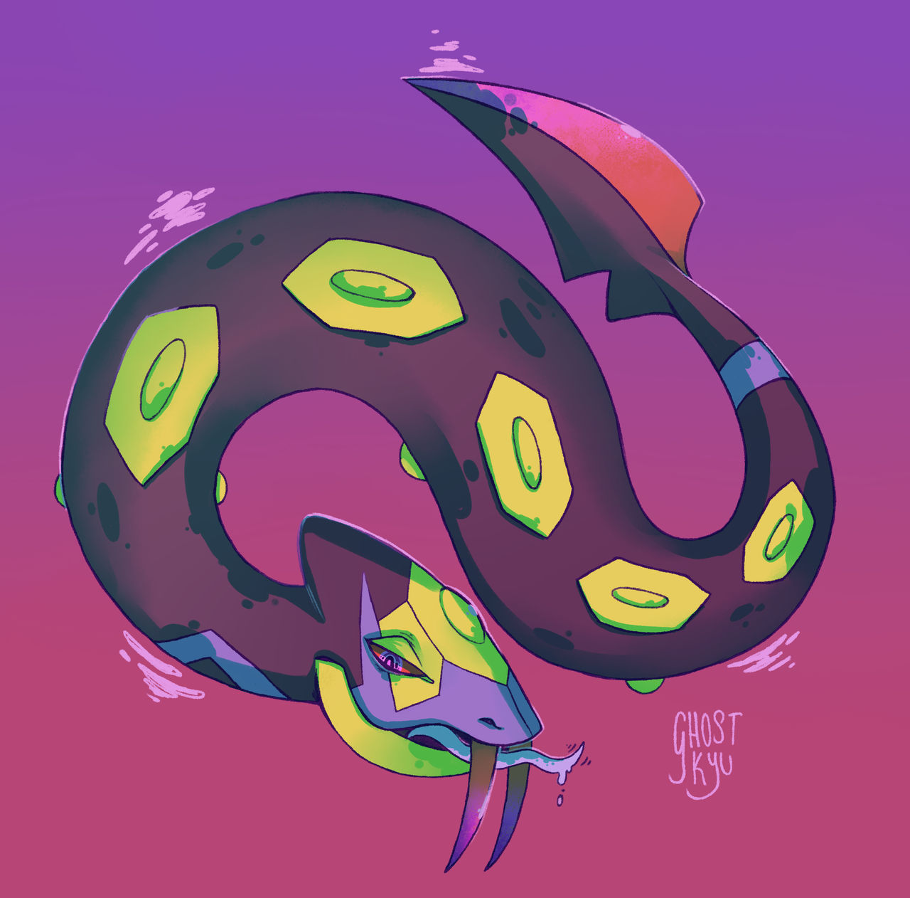 Seviper by ghostkyu on DeviantArt