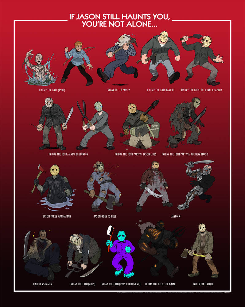 All Jasons Poster by AngusBurgers on DeviantArt