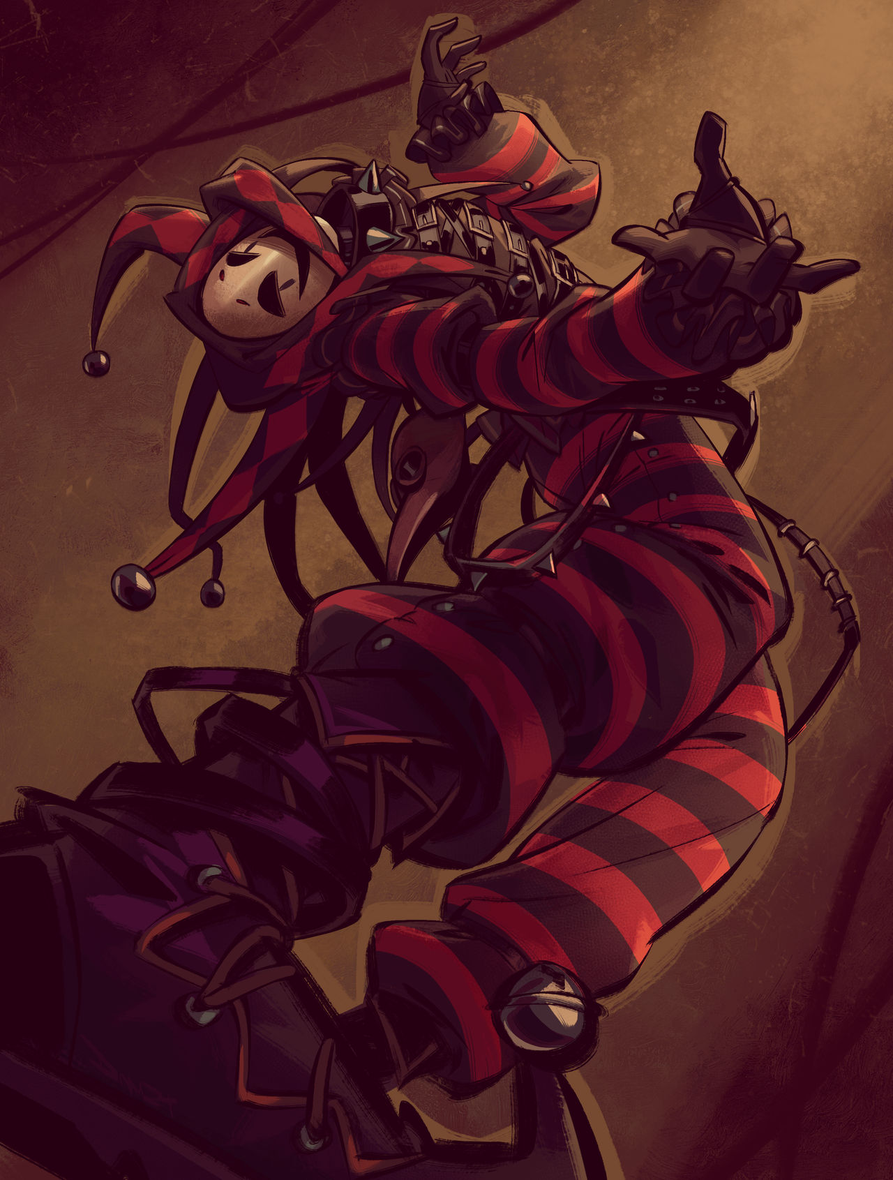 Puppet Master Jester Sticker Jester Puppet - Commission by AngusBurgers on DeviantArt