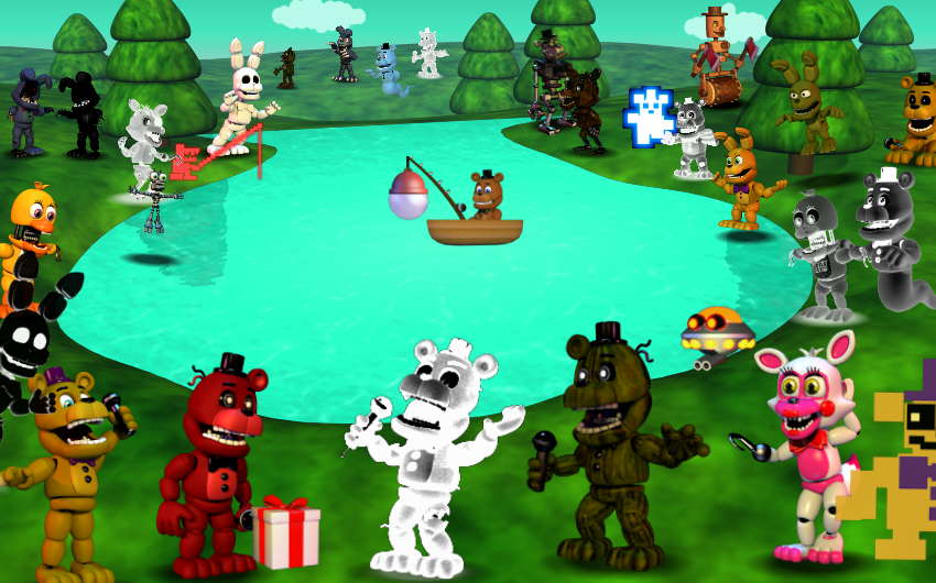 FNAF World 2 Screen (Concept) by RedSoulSpengle on DeviantArt