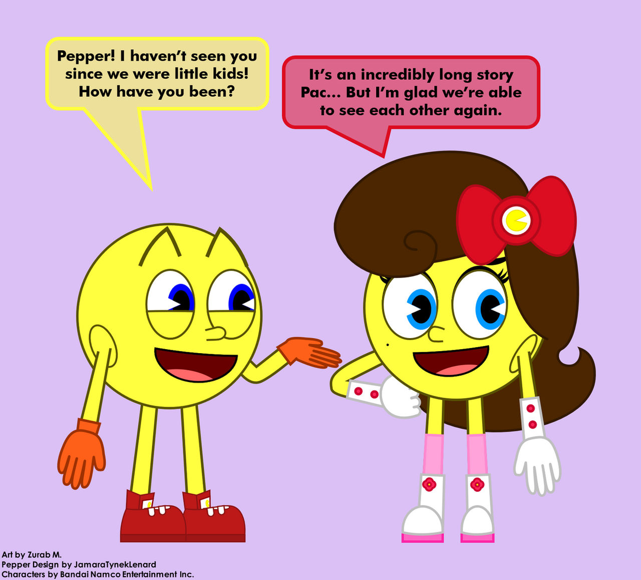 Pac Ink Deviantart Pac and Ms. Pac Reunite in the Ghostly Adventures by ZuranimatedMedia ...