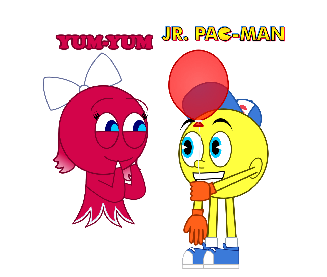 Jr Pac Man Jr. Pac-Man and Yum-Yum (Ghostly Adventures Style) by ZuranimatedMedia ...