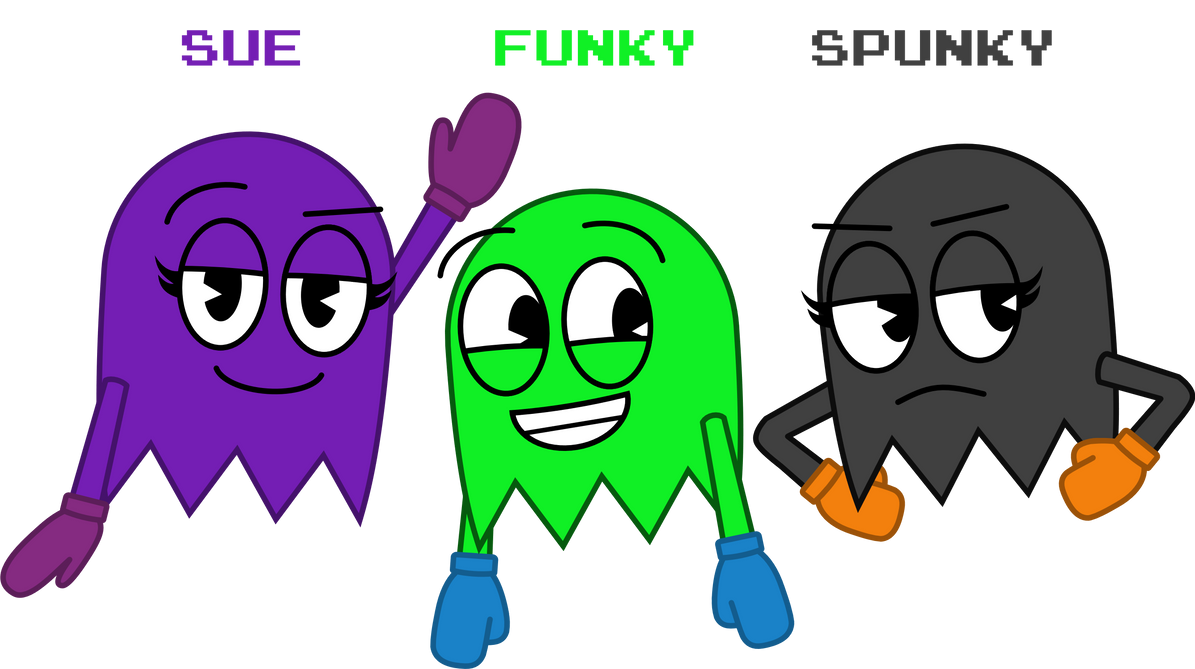 Three Pac-Man Ghosts (Pac-Land and Pac-Mania) by ZuranimatedMedia on ...