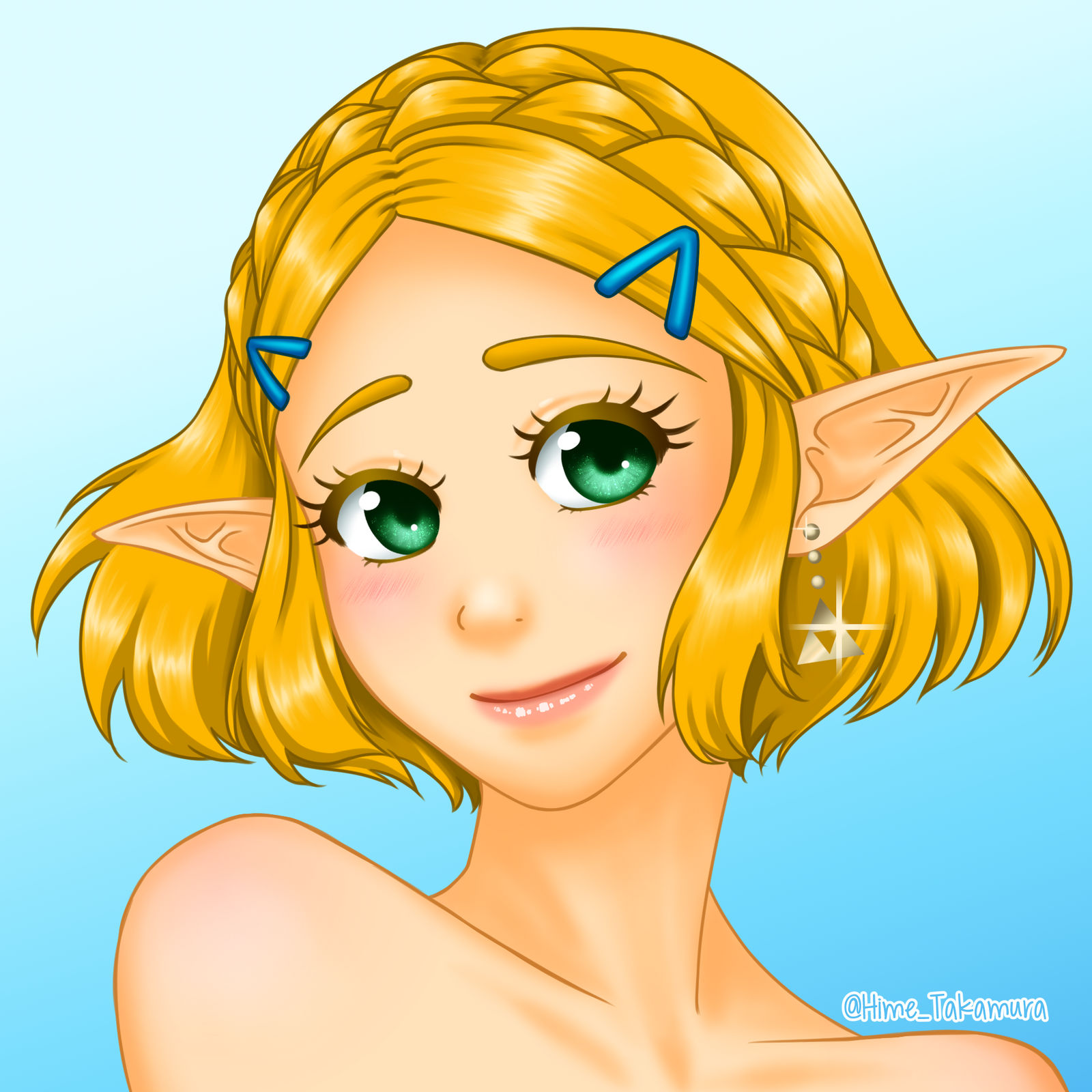 Short Hair Zelda Botw / BoTW Zelda with her natural hair (by @thervstar