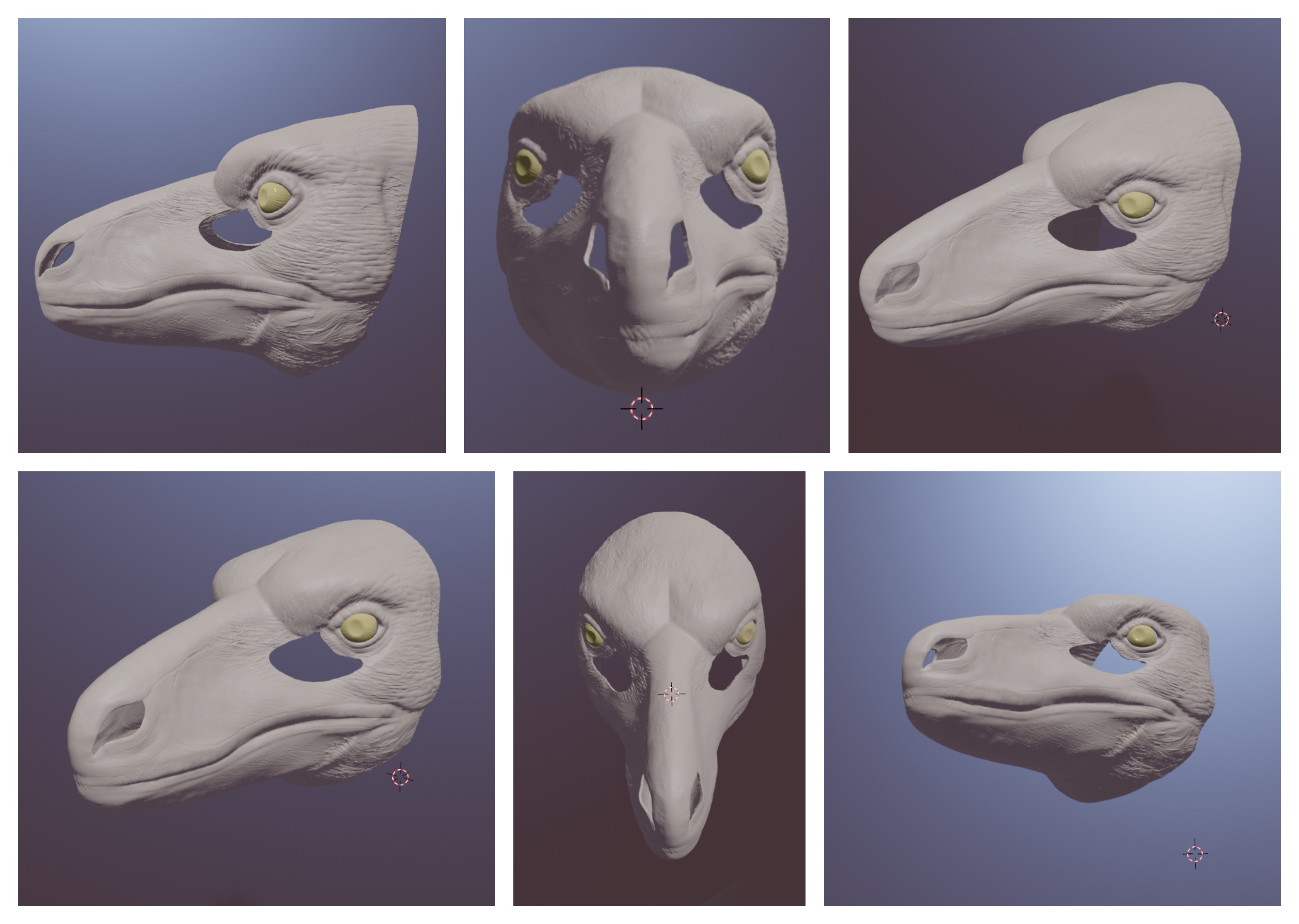 Drawn Raptor Mask Dakotaraptor mask renders by DragonArtist15 on DeviantArt
