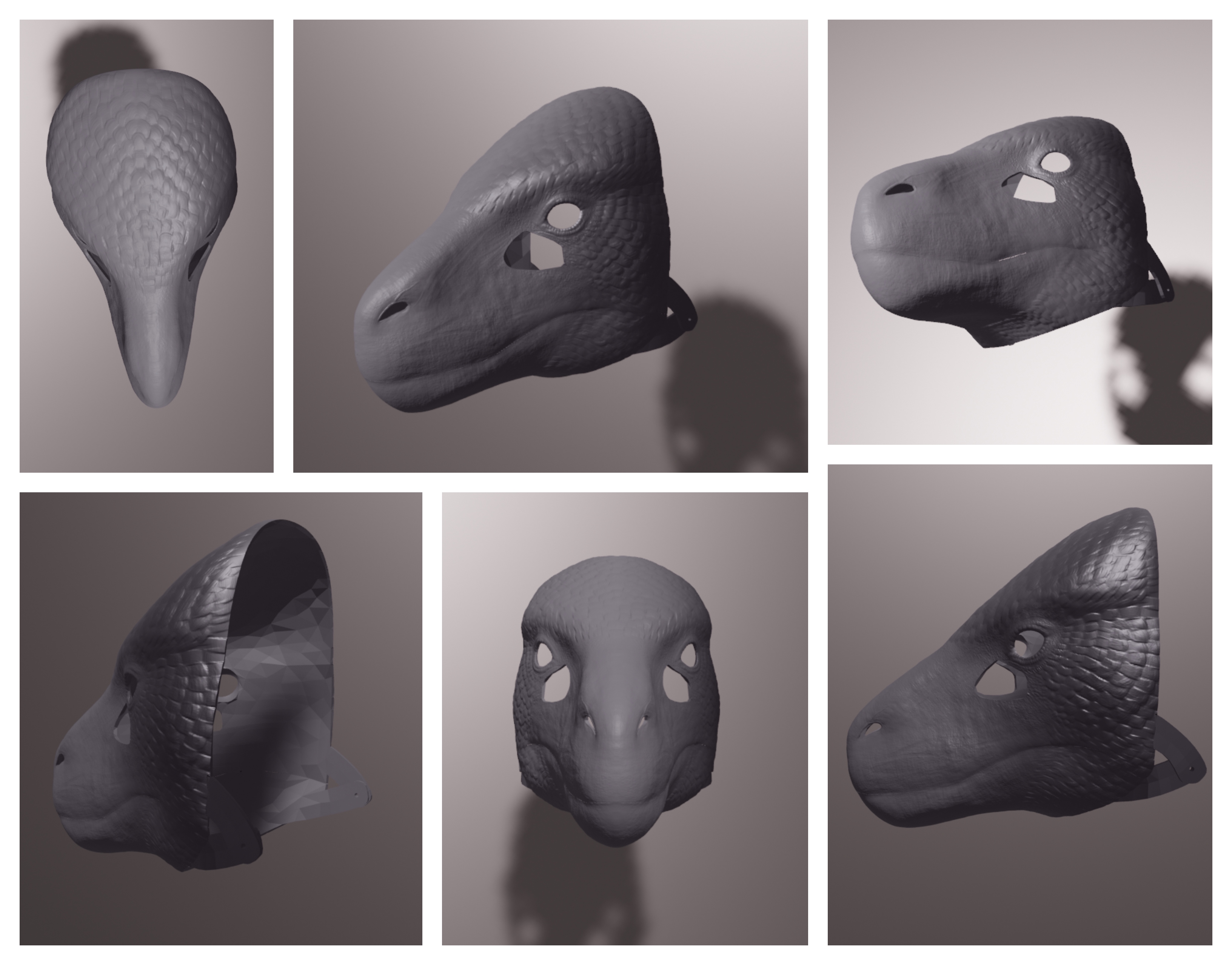 Utah Raptor Mask Utahraptor Mask v3 Collage by DragonArtist15 on DeviantArt