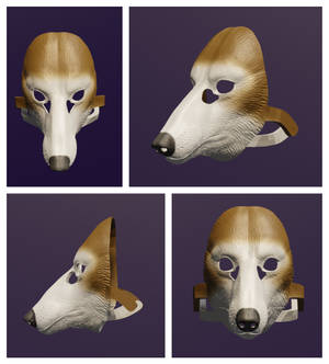 Sighthound Mask 3D renders