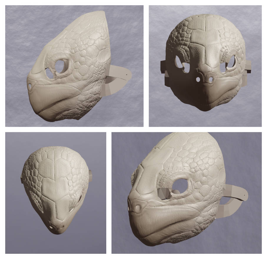 Spurred Tortoise Mask 3D renders by DragonArtist15 on DeviantArt