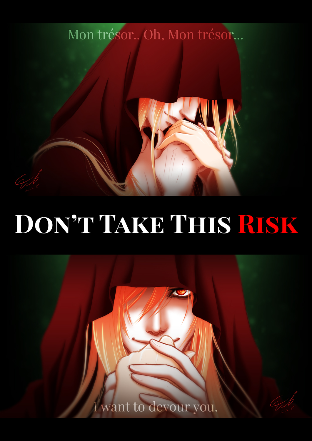 Don't take this risk I want to devour you.. by cerae28 on DeviantArt
