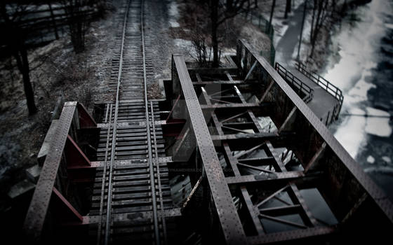 Train tracks in Boston