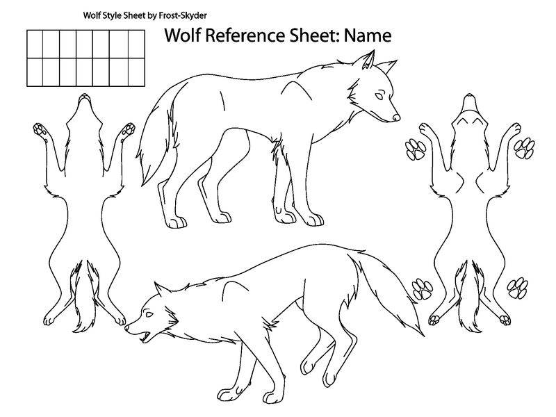 Wolf Reference Sheet by FrostSkyder on DeviantArt