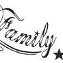Family First Script Tattoo