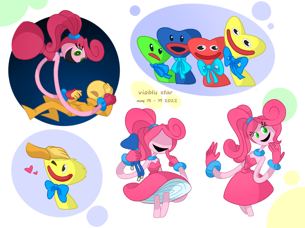 Poppy playtime - huggy and player doodles by Pinkystarfox on