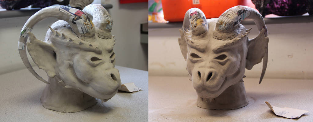 Gargoyle head by sneezydragon